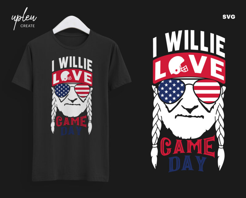 I Willie Love Game Day SVG,I Willie Tshirt, Willie Nelson Cut File