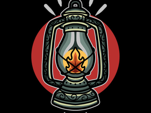 Lamp tshirt design