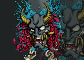 hannya oni mask demon