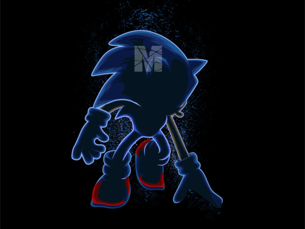 Sonic t shirt template vector