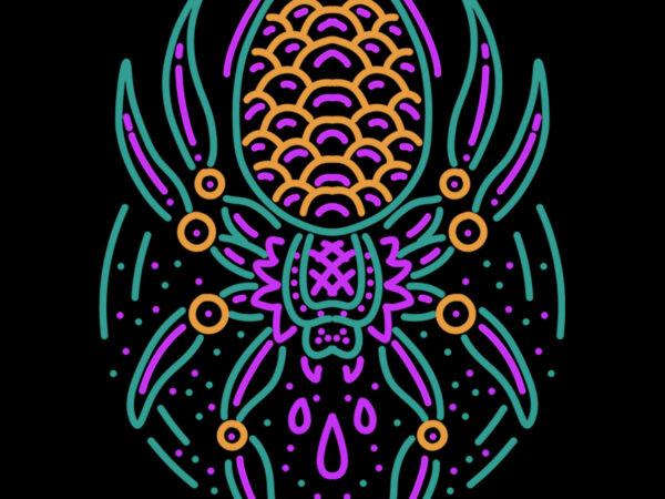Spider line art print ready tshirt design Spider line art print ready tshirt design