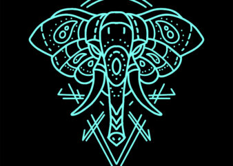 elephant tshirt design for sale