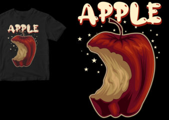 apple t shirt vector