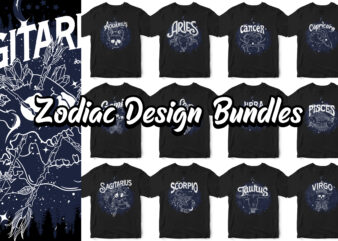 Zodiac Design bundles, Dark line space skull