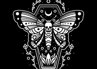 coffin butterfly tshirt ready to use