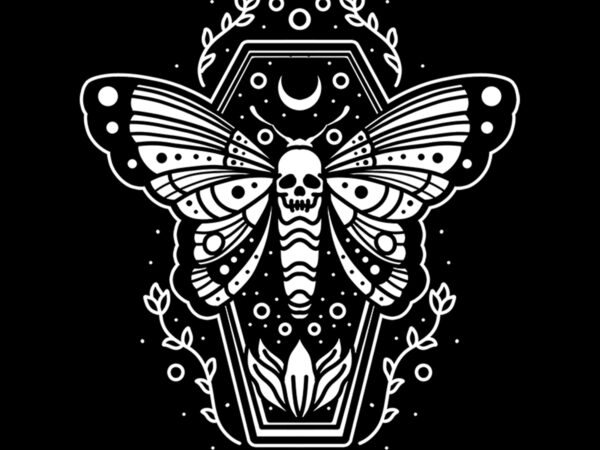 Coffin butterfly tshirt ready to use