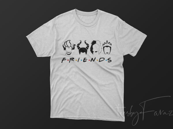 Friends tshirt artwork for sale