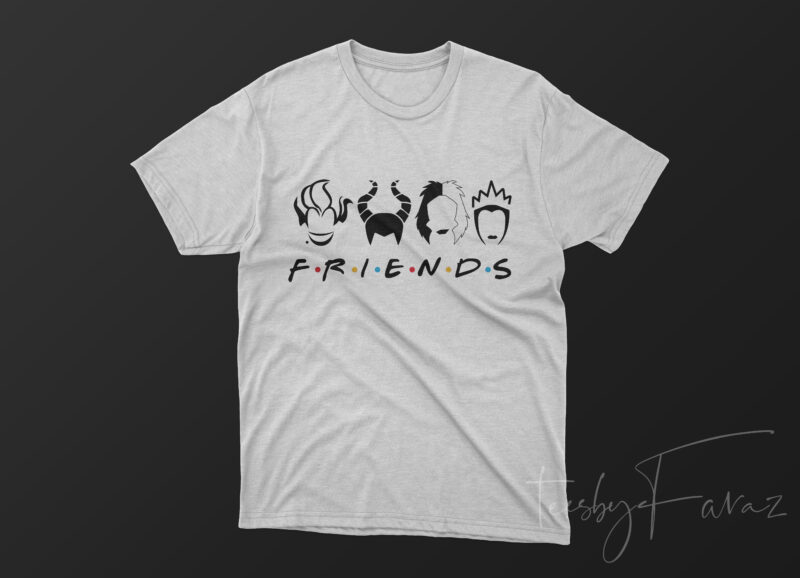 Friends tshirt artwork for sale