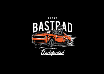 Lucky Bastrad vector t-shirt design