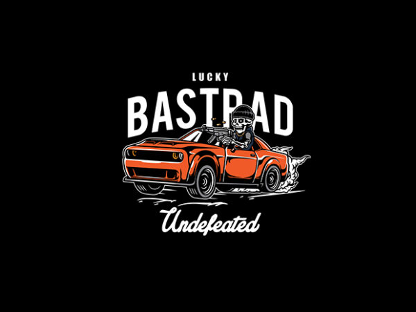 Lucky bastrad vector t-shirt design