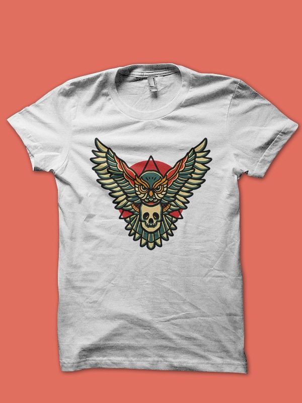 owl tshirt design