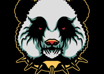 pandark (dark panda) t shirt illustration