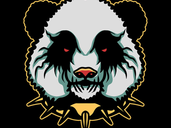 Pandark (dark panda) t shirt illustration