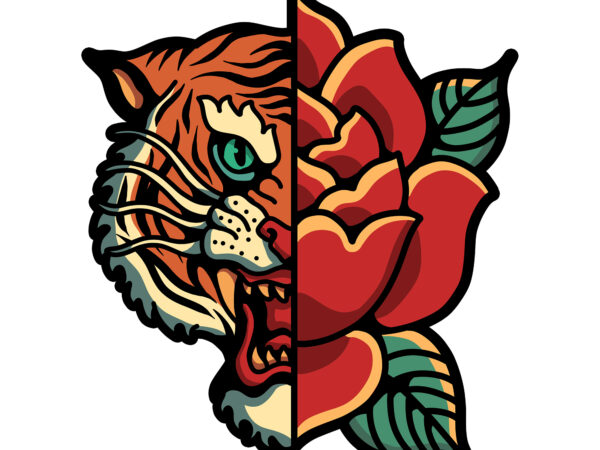 Skull rose t shirt template vector