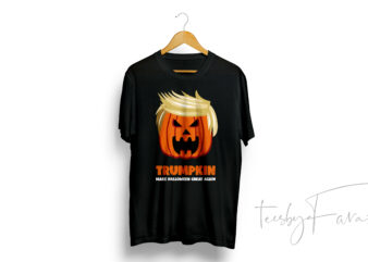 Trumpkin | Make Halloween Great Again | T shirt design for sale