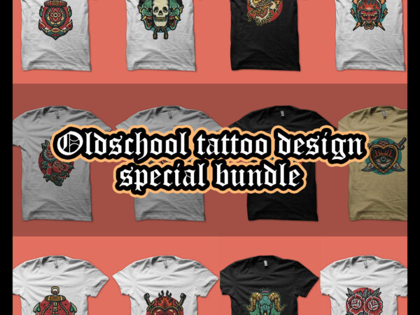 Oldschool tattoo design special bundle