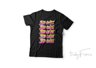 Be Kind Pink and yellow text gradient t shirt design for commercial use