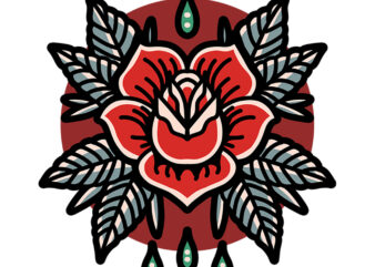 rose tattoo t shirt design online