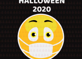 Halloween Costume Face Medical Mask Emojis Party, Halloween 2020 emojis svg, Halloween 2020 emojis, Halloween 2020 emojis face mask svg, halloween svg