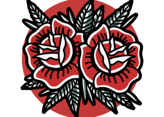 twin rose tattoo t shirt designs for sale