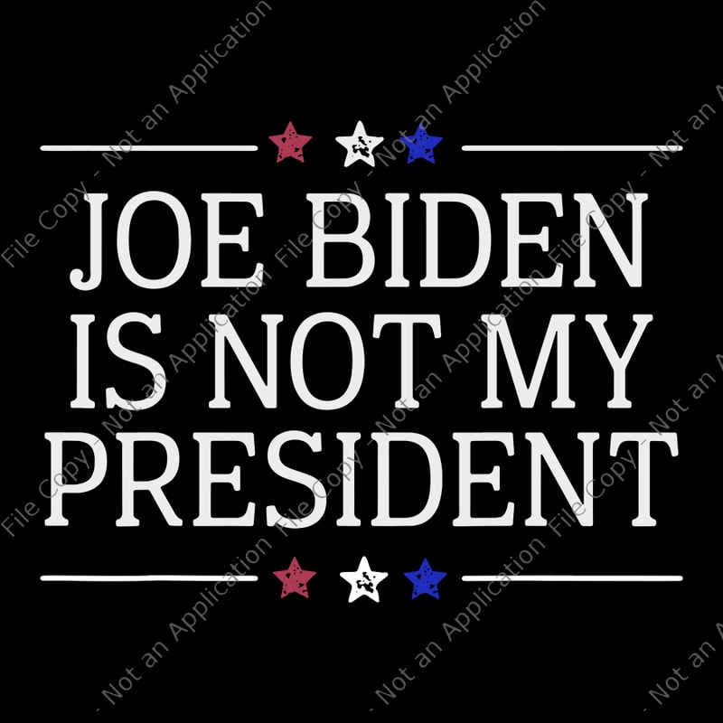 Joe Biden Is Not My President 12x9 Aluminum Sign With Holes 
