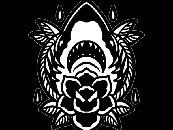 Angry shark t shirt vector Angry shark t shirt vector