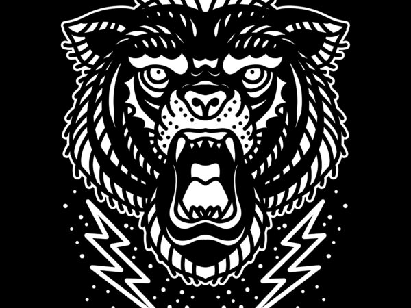 Black bear t shirt template