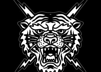 black tiger t shirt template