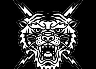black tiger t shirt template