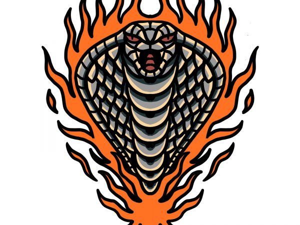 Burning cobra t shirt template Burning cobra t shirt template