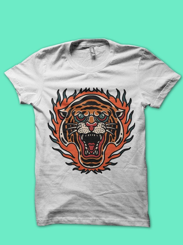 burning tiger