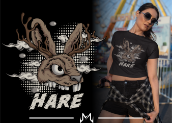 hare graphic t shirt