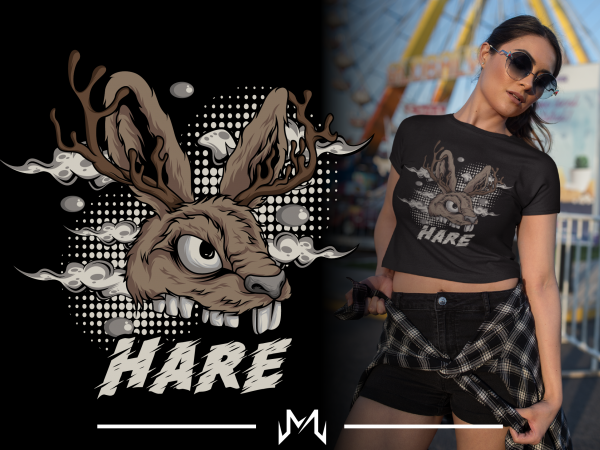 Hare graphic t shirt