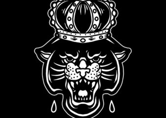 king panther tshirt design for sale