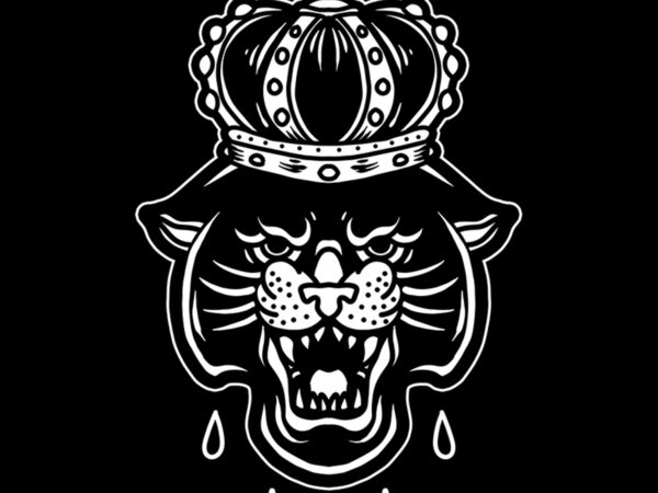 King panther tshirt design for sale