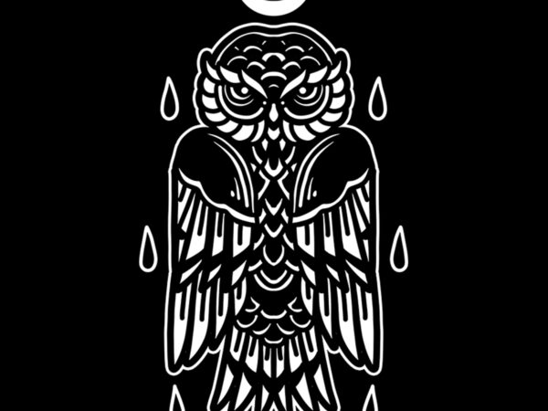 Owl tshirt design ready to use