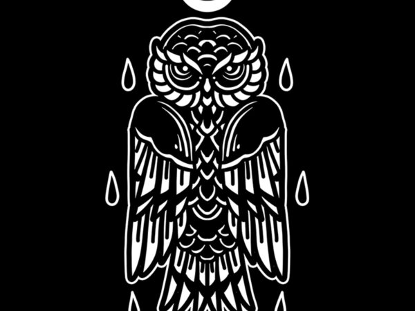 Owl tshirt design ready to use