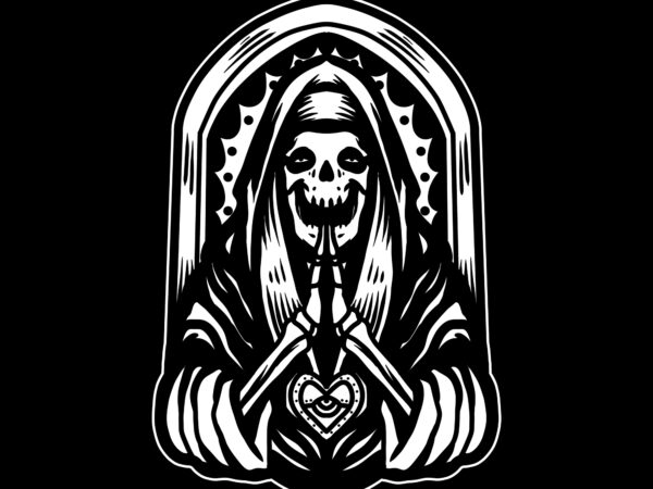 Prayer grim tshirt design for sale