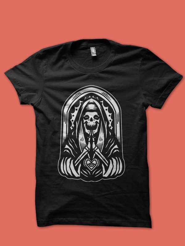 prayer grim tshirt design for sale