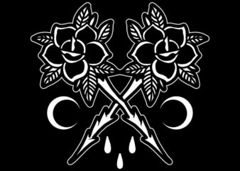 roses tattoo t shirt design online