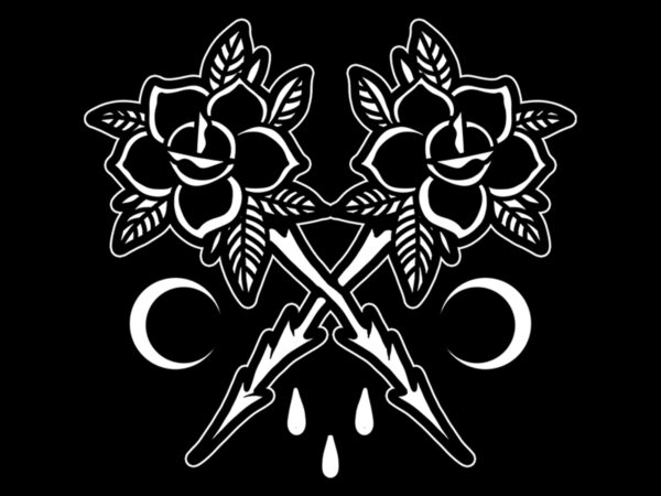 Roses tattoo t shirt design online
