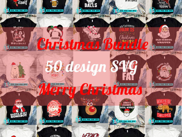 Christmas bundle svg, merry xmas svg, bear svg, beer svg, reindeer svg, santa claus svg, sloth svg, cricut digital download t shirt vector file