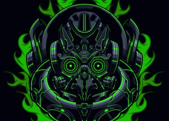 Cyber Mask t shirt vector file