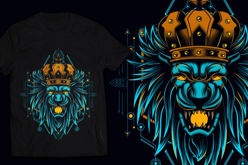 Mytical lion king