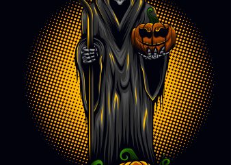 Reaper And Pumpkin t shirt design online