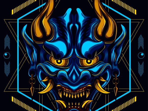 Ronin devil t shirt design online