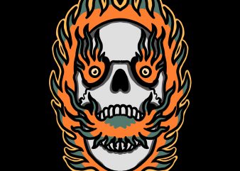 burning skull 2
