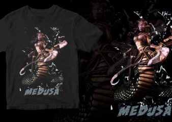 medusa t shirt designs for sale