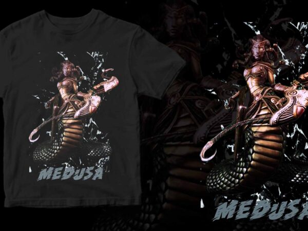 Medusa t shirt designs for sale