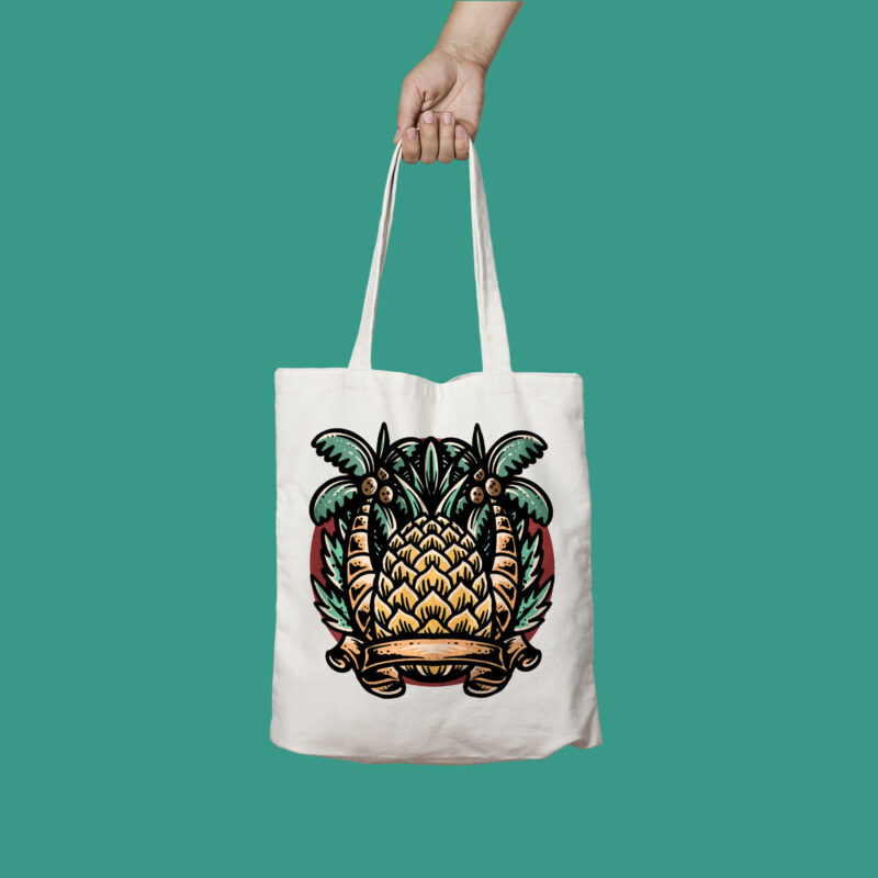 pineapple summer t-shirt design
